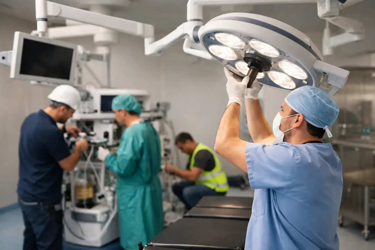 Surgical equipment installation i praksis